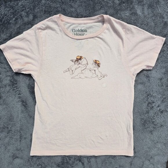 PacSun Graphic Tee - Cowboy Cherub Design - Small - Picture 1 of 4